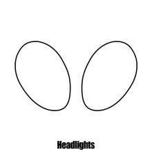 Porsche 911 Carrera Coupe 2012 to 2016 Headlight protection film