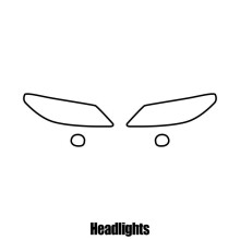 SEAT Exeo 4-door Saloon 2008 to 2013 Headlight protection film