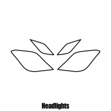 Mercedes E Class 2-door Coupe 2010 to 2017 (C207) Headlight protection film