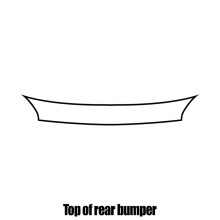BMW 1 Series Convertible 2008 to 2013 Rear bumper protection film