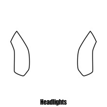 Suzuki SX4 5-door Hatch 2006 to 2013 Headlight protection film