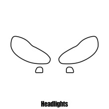 Vauxhall Adam 3-door 2013+ Headlight protection film