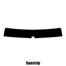 Honda Civic 2001-2005 3-Door Hatch Pre-Cut Tinted Sunstrip for Windscreen - Dark Tint, Ready to Install