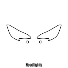 Vauxhall Corsa 3-door 2014+ (E) Headlight protection film