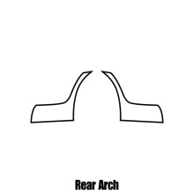 Chrysler 200 4-door Saloon 2011 to 2014 Rear wheel arch protection film