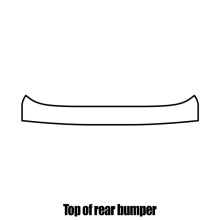 Jaguar XJ 4-Door Saloon 2009+ Rear bumper protection film