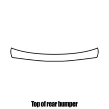Mercedes C-Class 4-door Saloon 2015+ Rear bumper protection film