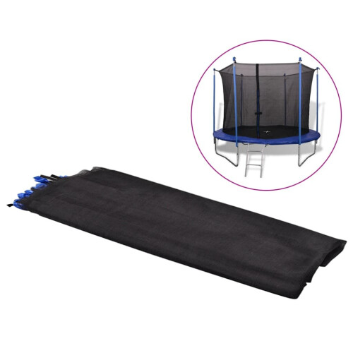 VidaXL vidaXL Safety Net PE Black for 3.05m Round Trampoline Kids Play Enclosure Mesh 1