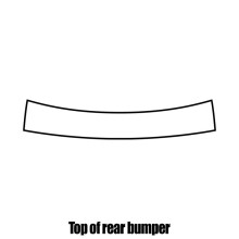 Mercedes C-Class Coupe 2016+ Rear bumper protection film