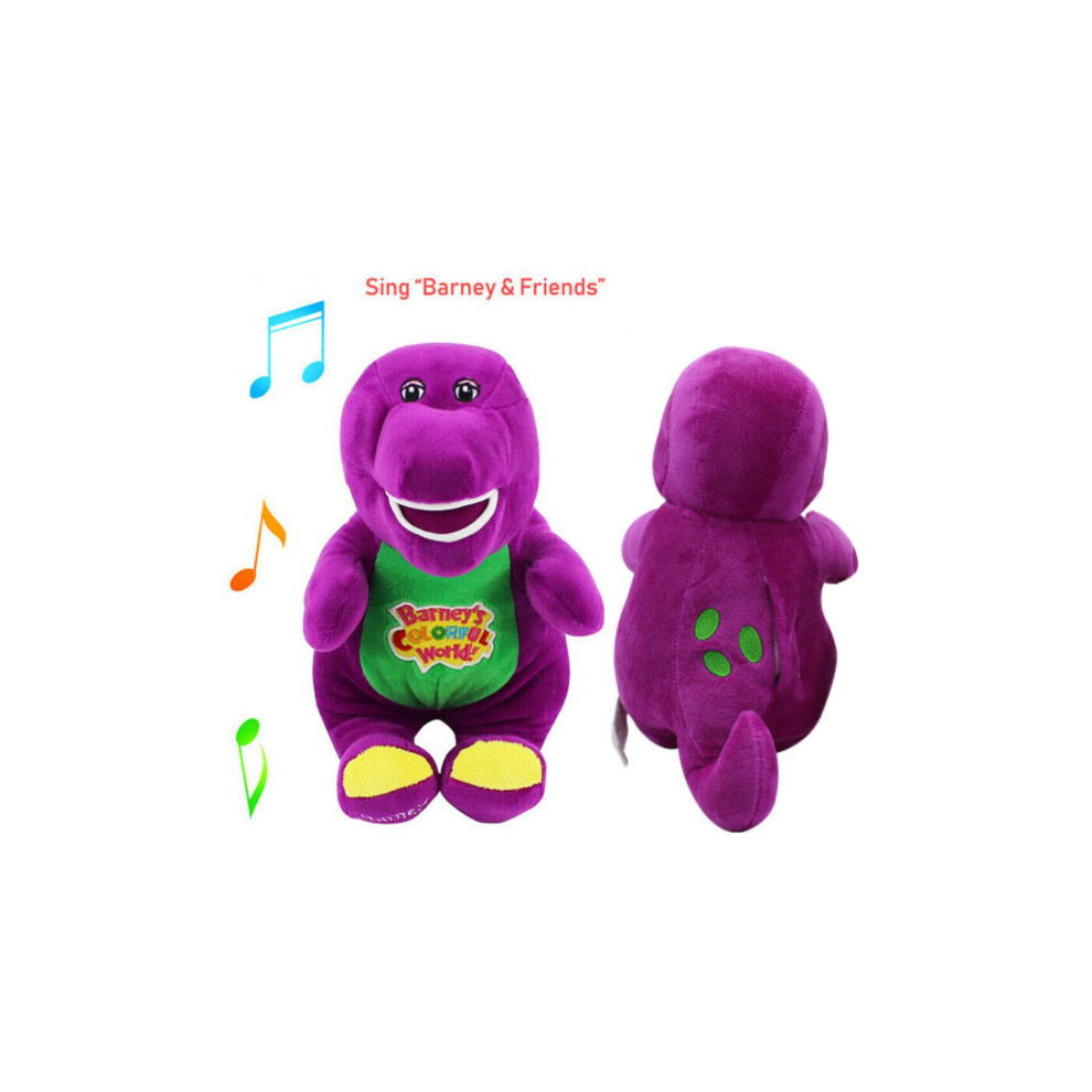 Kids Toy Barney Colorful World Little Dinosaur Soft Plush Doll Toy 30 Cm Purple