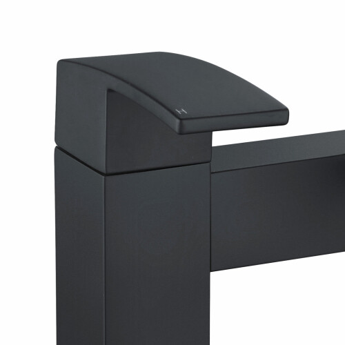NES Home Tesa Bath Filler Black Matt Waterfall Tap 2