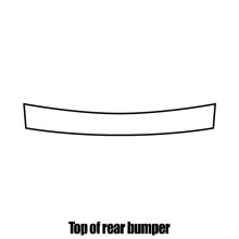 Ford Focus 5-door Hatch 2012 to 2019 Rear bumper protection film