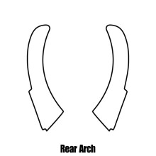 Audi A6 4-door Saloon 1997 to 2004 Rear wheel arch protection film