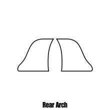 Audi A6 4-door Saloon 2011+ Rear wheel arch protection film