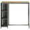 VidaXL vidaXL Bar Table with Storage Rack Grey Poly Rattan Pub Bistro Counter Table 3
