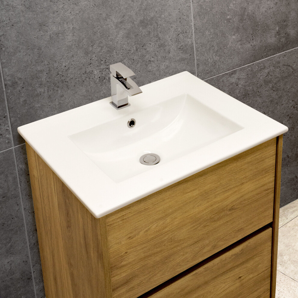 (61Cm, Scooped - Thin Edge) Ceramic Inset Basins Various Sizes And Styles 5056010140606