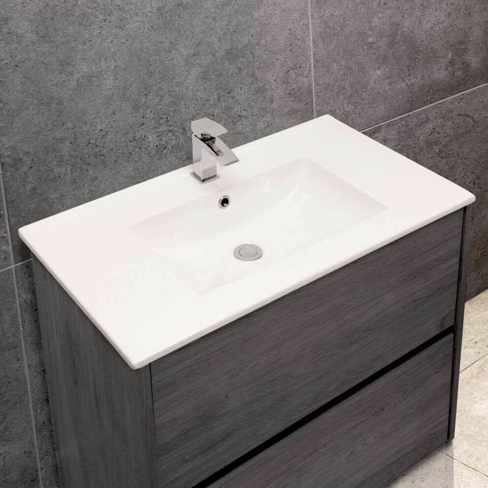 (81Cm, Scooped - Thin Edge) Ceramic Inset Basins Various Sizes And Styles 5056010140613