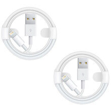 1m Fast Charger Long Foxconn Cable [PACK OF 2] USB Lead For Apple iPhone 7 8 XS XR 11 12 Pro