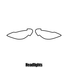 Vauxhall Corsa 5-door 2006 to 2014 (D) Headlight protection film