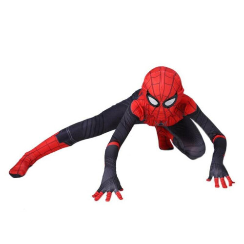 Kids Cosplay Super Hero Spiderman Mask Adult Fancy Dress Costume Party L50