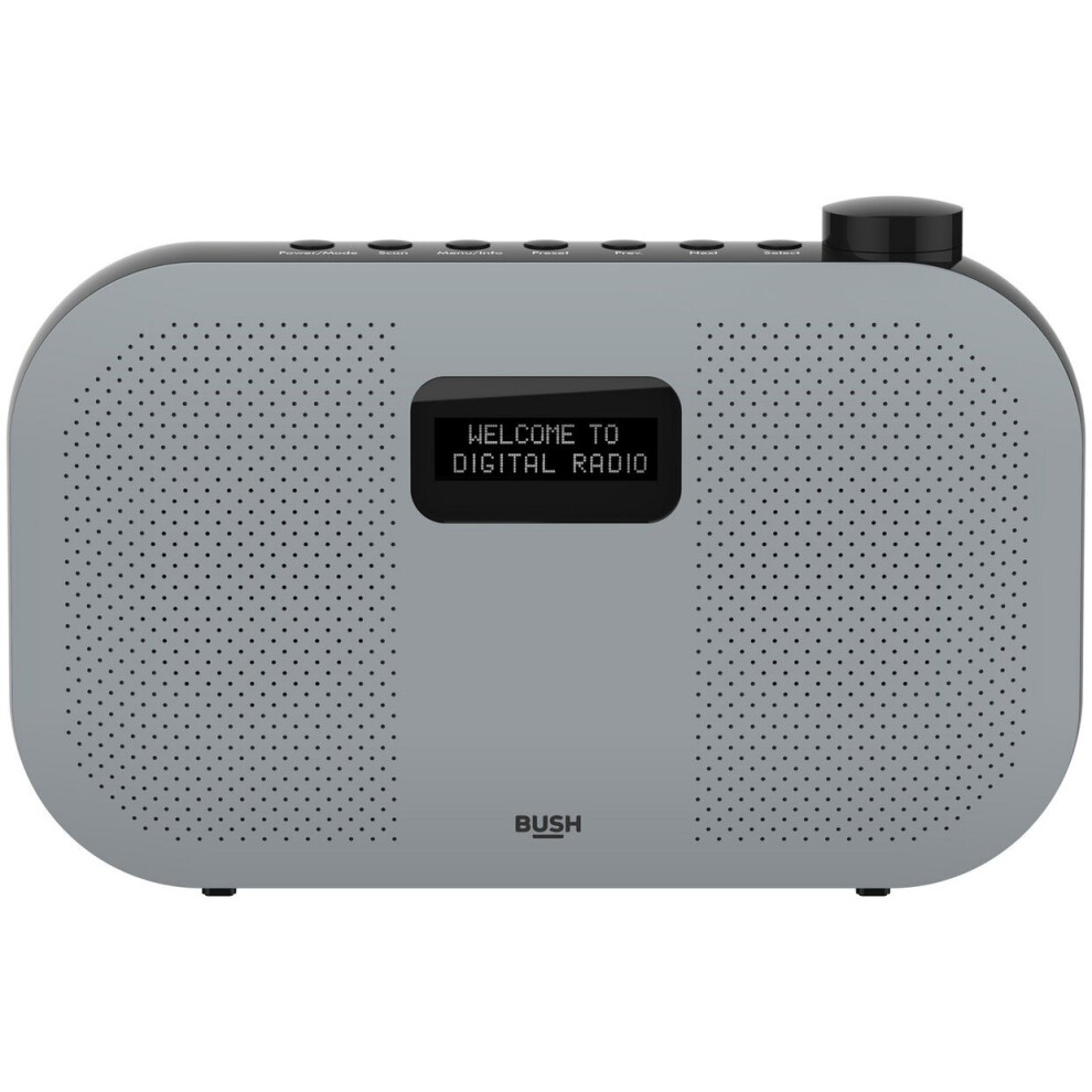 Bush Portable Stereo DAB Radio - Grey