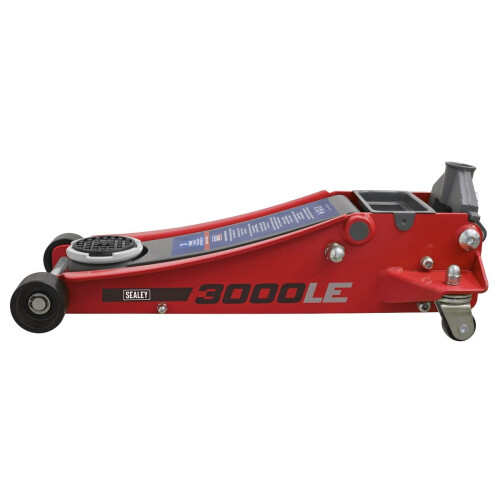 Sealey Sealey 3000LE Trolley Jack 3tonne Low Entry Rocket Lift - Red 2