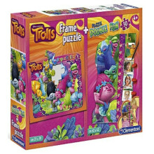 Trolls Frame Puzzle 2-in-1 Play Game Window Puzzle & Maxi Puzzle