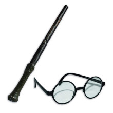 Rubies Harry Potter Wand and Glasses Kit Costume Accessory
