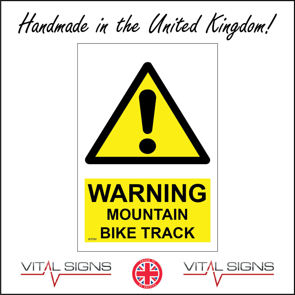 (150 x 200mm - 6 x 8, A - Sticker / Sav - Non-See Through) WT090 Warning Mountain Bike Track Sign Cyclist Trail Tyres Brake Sport Exercise  450mm x 60-image-OPC-P8FD8KW-NEW