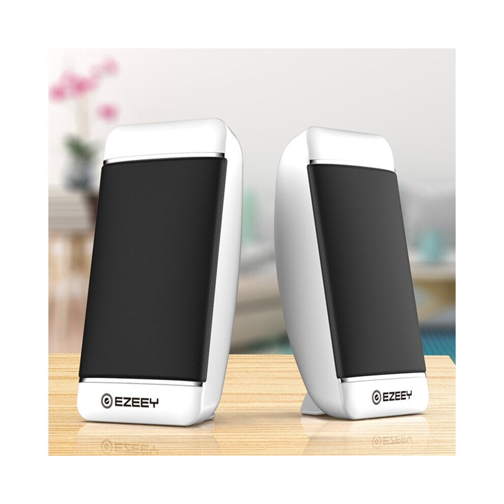 (White ) PC Mini Speaker Wired USB Portable Speaker For Notebook Desktop-image-OPC-P8FFSRT-NEW