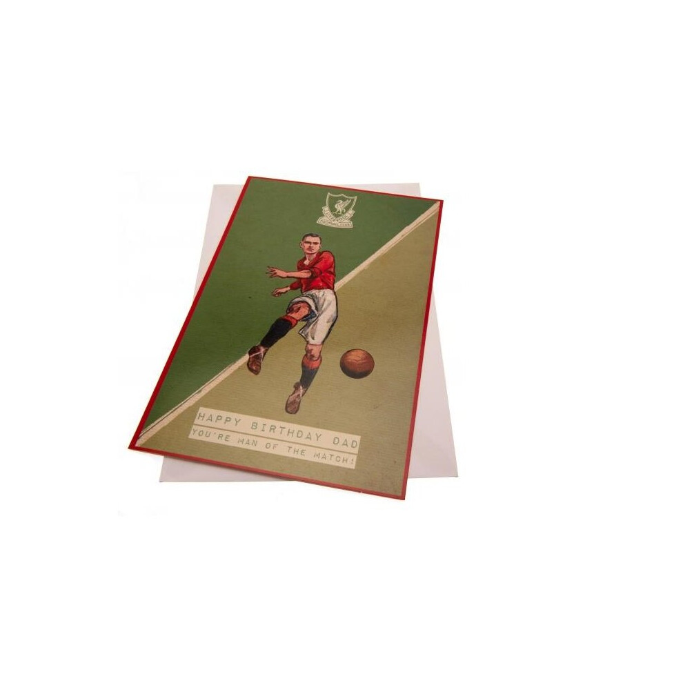 Liverpool FC Birthday Card Dad Retro