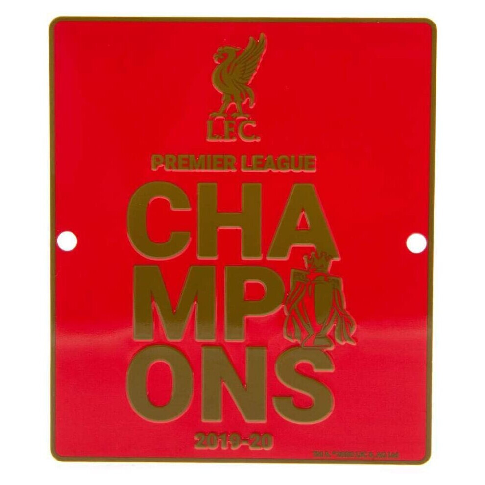 Liverpool FC Premier League Champions Window Sign