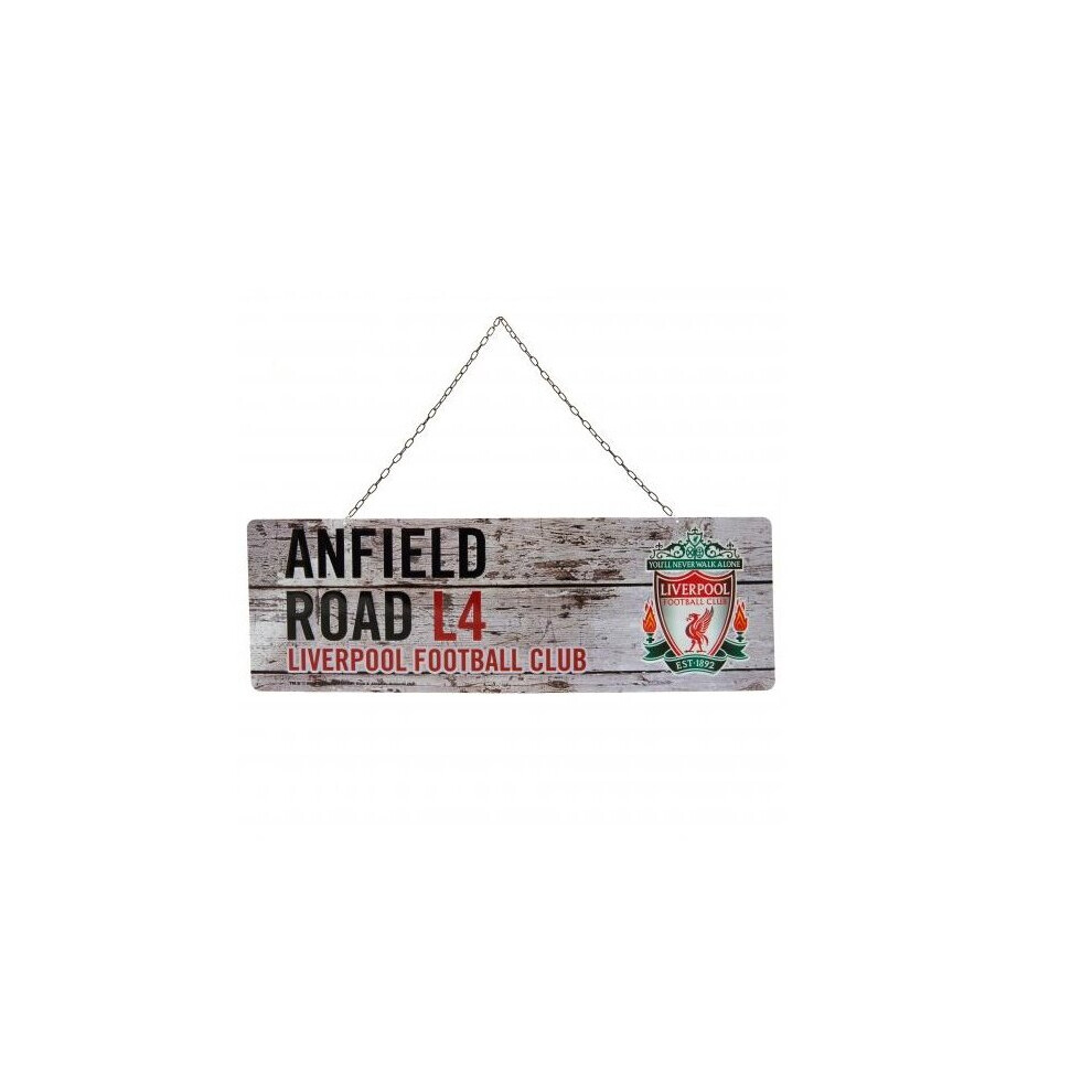 Liverpool FC Rustic Garden Sign