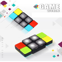 LED Music Magic Cube Puzzle Flip Slide Multiplayer Electronic Game Kids Toys