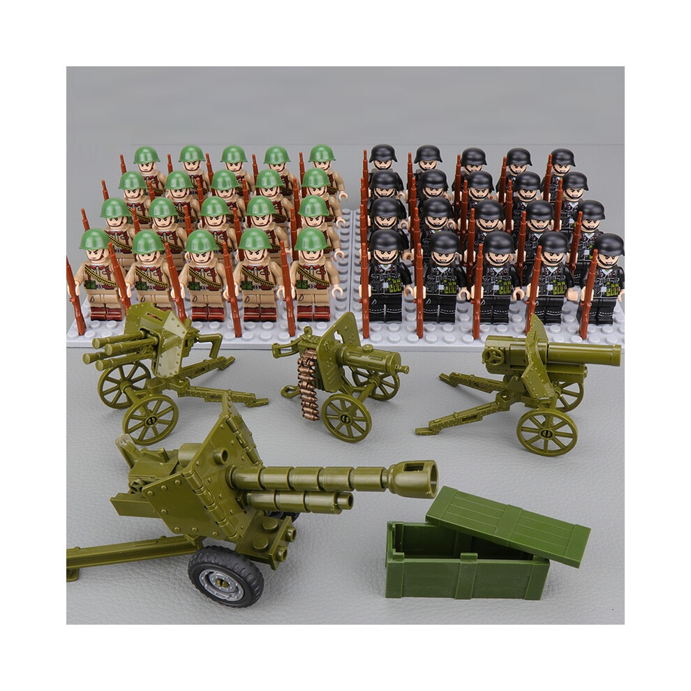 Lego Compatible Minifigures Fit Lego Wwii Soviet Union German Forces Soldiers Minifigures Kid Toys