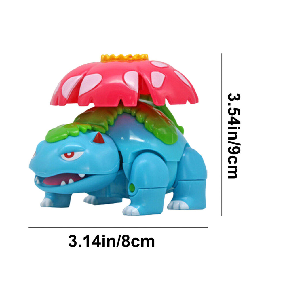 (Venusaur+Poke Ball) Deformable Pokemon Ball Action Figures Pokemon Throw N Pop Poke Ball Collectible Toy