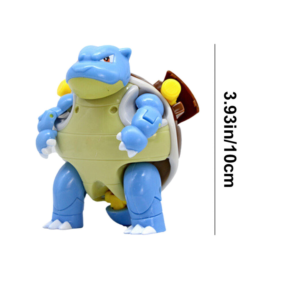 (Blastoise+Poke Ball ) Deformable Pokemon Ball Action Figures Pokemon Throw N Pop Poke Ball Collectible Toy
