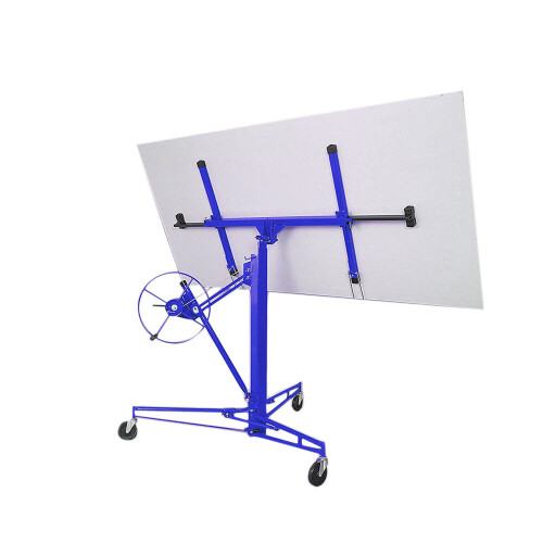 Living And Home (Blue) 11 FT Drywall Lift Plasterboard Sheet Panel Lifter Jack Hoist Construction Tools 1
