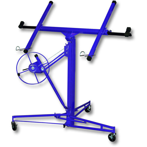 Living And Home (Blue) 11 FT Drywall Lift Plasterboard Sheet Panel Lifter Jack Hoist Construction Tools