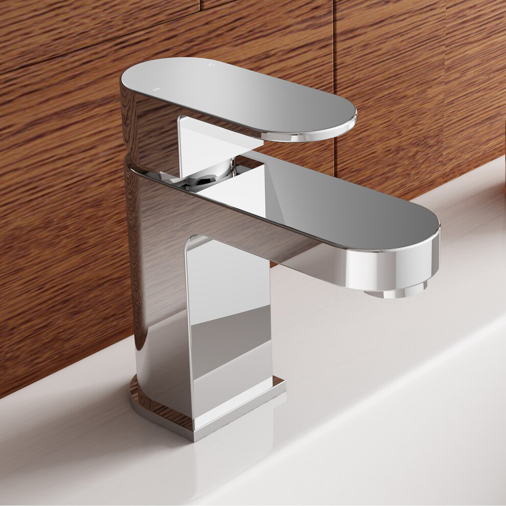 Modern Mono Single Lever Mixer Tap Chrome Bathroom