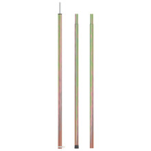 vidaXL Telescopic Tent Pole Galvanised Steel Adjustable Awning Poles Patio