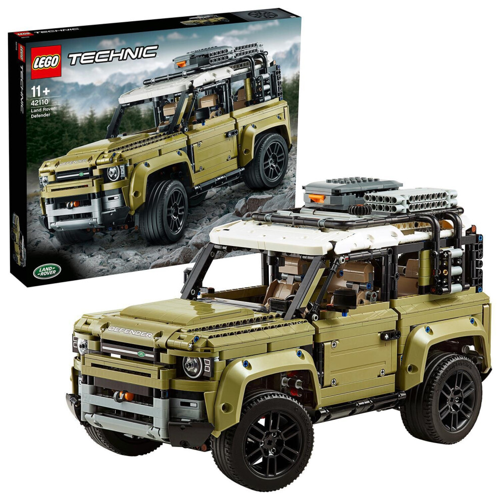 LEGO 42110 Technic Land Rover Defender Off Road 4x4 Car, Exclusive