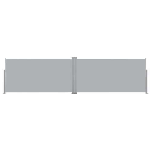 VidaXL vidaXL Retractable Side Awning 160x600cm Grey Outdoor Windscreen Sunshade 1