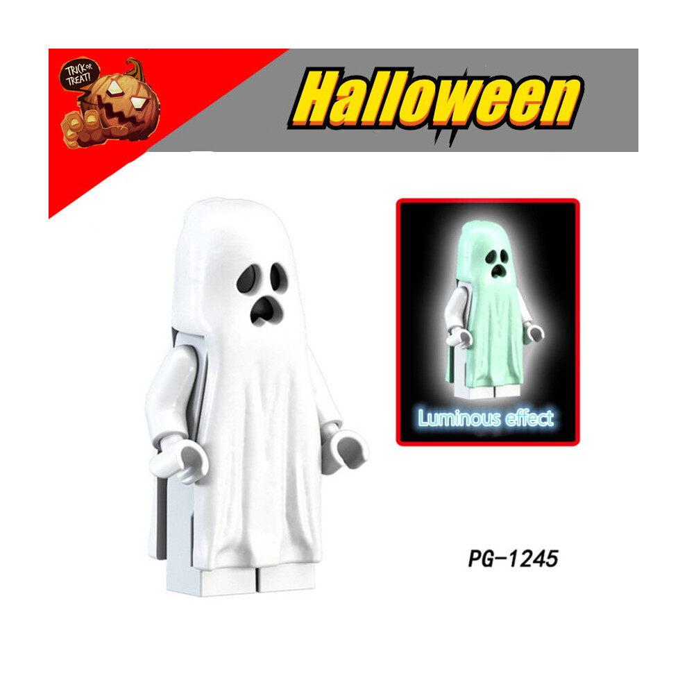 Zhike 10X Vitruvius / Ghost Minifigure Toy Collection Fit Lego Luminous Deco Halloween Decoration