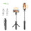 Wireless Selfie Tripod Stick Foldable Bracket Monopod With fill light Bluetooth shutter For IOS Android 5