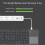 (White keyboard) Mini folding keyboard Touchpad Bluetooth 3.0 Foldable Wireless Keypad for Windows,Android,ios Tablet ipad Phone 9