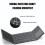 (White keyboard) Mini folding keyboard Touchpad Bluetooth 3.0 Foldable Wireless Keypad for Windows,Android,ios Tablet ipad Phone 8
