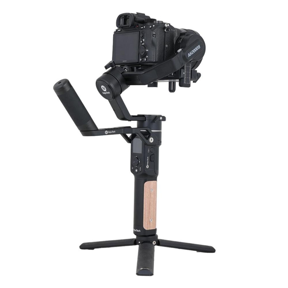 (AK2000C with grip) 3-Axis DSLR Camera Gimbal Stabilizer Foldable Release for Sony Panasonic Canon Fujifilm FeiyuTech Official AK2000C