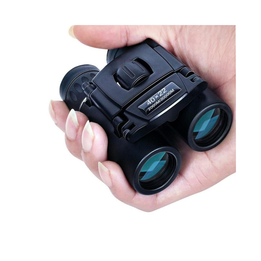 40x22 HD Powerful Binoculars 2000M Long Range Folding Mini Telescope BAK4 FMC Optics For Hunting Sports Outdoor Camping Travel