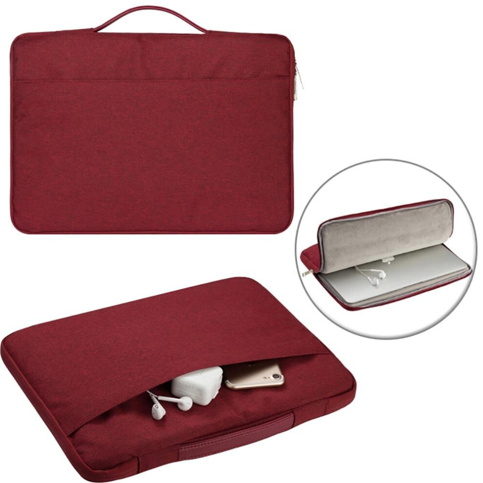 Photos - Travel Bags Laptop Bag Sleeve 11.6/12/13.3/14/15.6 Inch Notebook Sleeve Bag for Macbook Air Pro 13 15 Dell Asus HP(wine red, 13.3 incn)